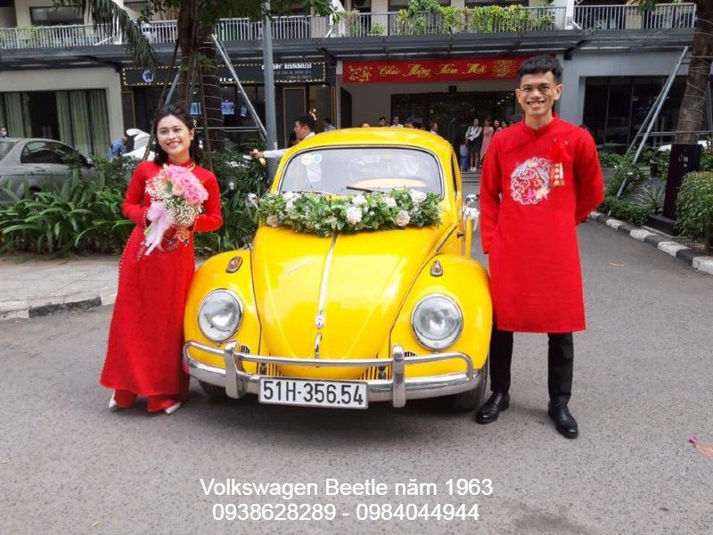 Cho thuê xe cổ Volkswagen Beetle năm 1963 tại TPHCM